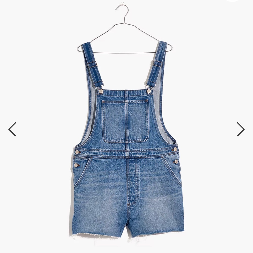 Madewell cut off overalls